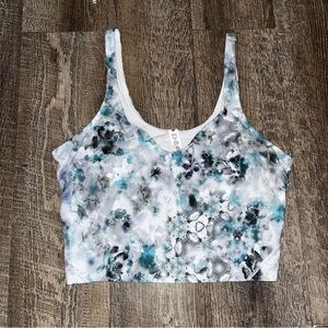 Lululemon Align Crop Tank Top Kaleidofloral Multi Size 12